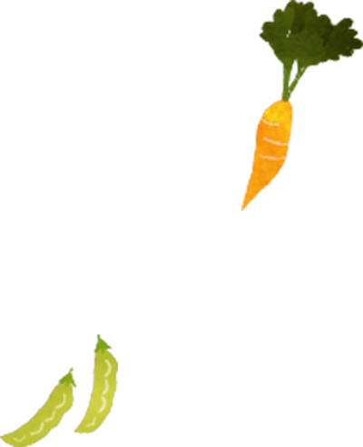 にんじん・えだまめのイラスト