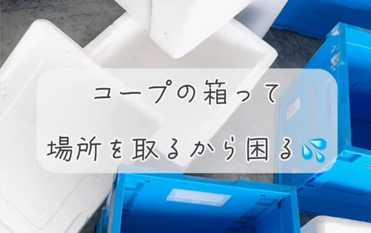コープの箱ってかさばるから困る