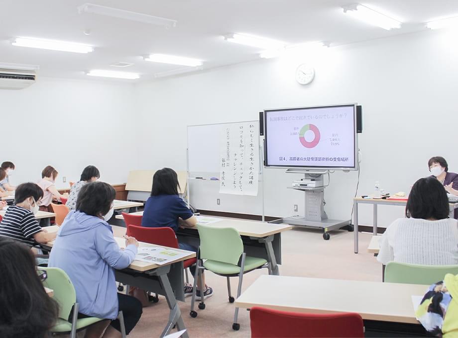 山口県立大学と提携した講座の写真