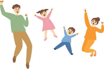家族のイラスト