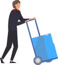 コープ職員が歩いているイラスト