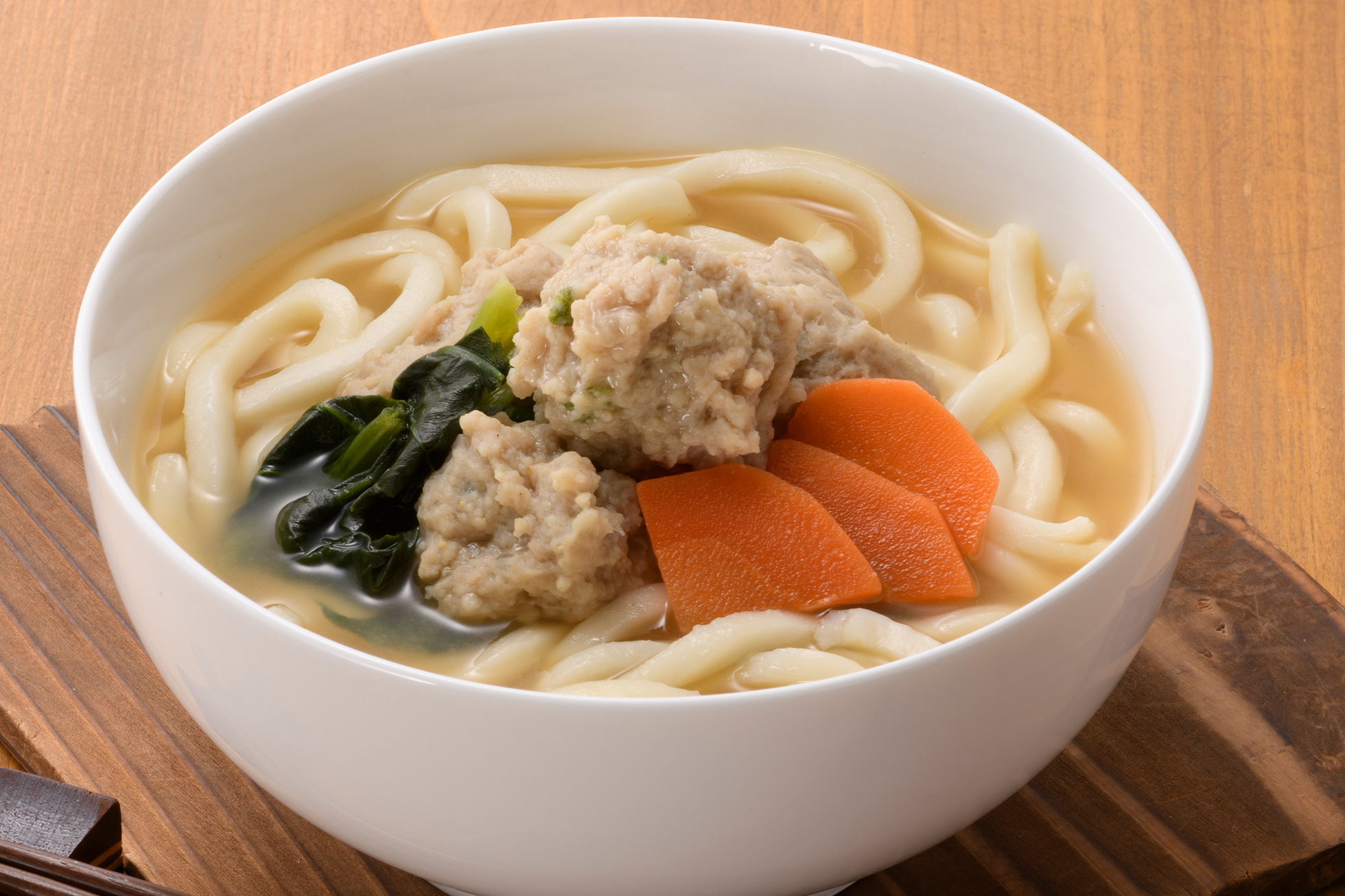 真あじのふんわりつみれ汁＋うどん