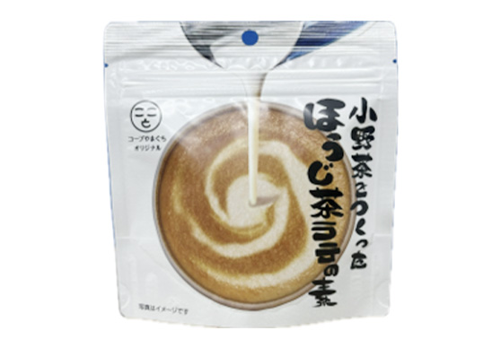 つぼ市小野茶でつくったほうじ茶ラテの素